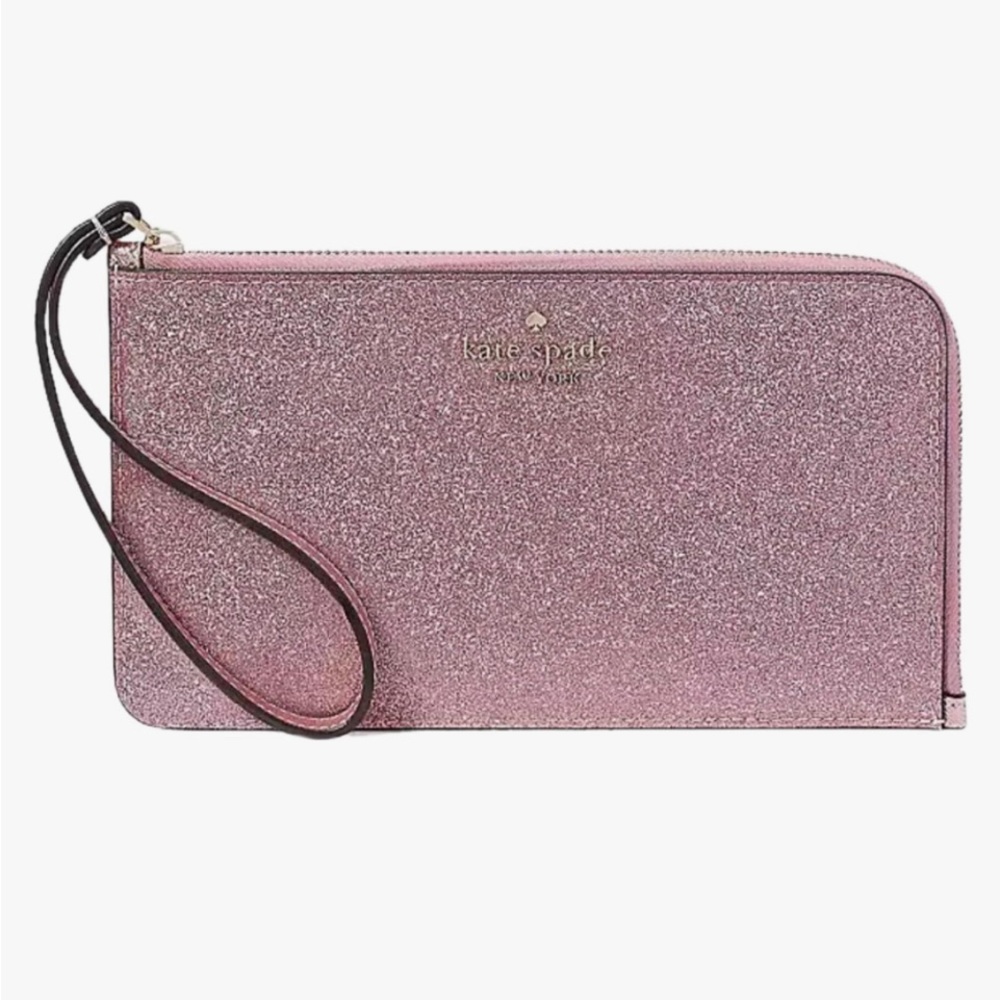 Kate Spade NY Lucy Medium L-Zip Wristlet - Mitten Pink